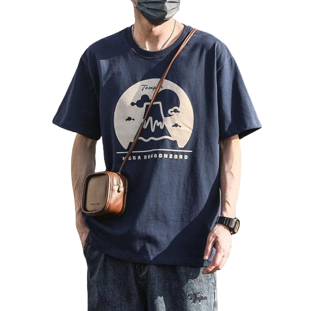 Amazon | [FEISEDY] Tシャツ メンズ 100%綿 半袖 大きいめ